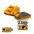 INGCO Εργαλεία Compact Μπαταρίας 20V Li-Ion Σετ 2 τεμ.CKLI20277E